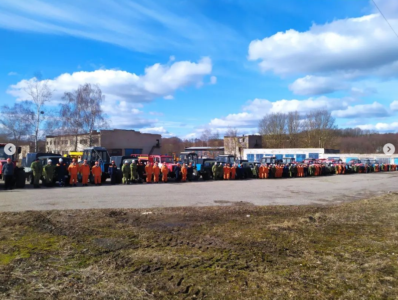 Смотр готовности к пожароопасному сезону лесопожарных команд и бригад Новогрудского лесхоза